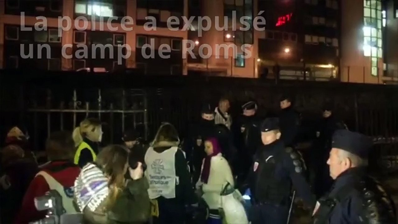 Un bidonville de Roms évacué à Paris