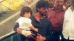 SPOTTED : Shahrukh Khan & AbRam Mobbed By Fans | Raees Shooting