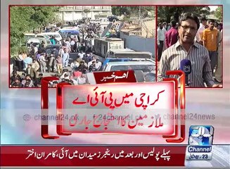 PIA workers protest in Karachi