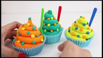 Play Doh Surprise Cupcakes SpongeBob Mickey Mouse Star Wars Toy Videos Madalenas con Sorpresas