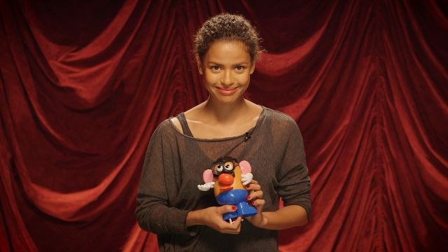 Gugu Mbatha-Raw Attempts to Put Together Mr. Potato Head