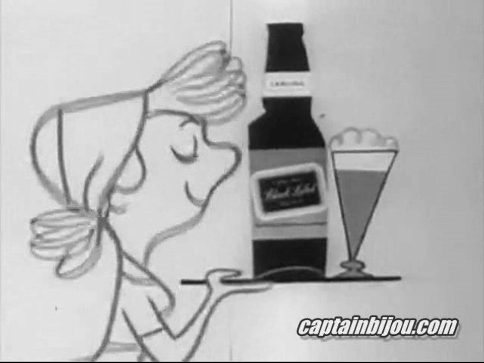 1950s CARLING BLACK LABEL BEER ANIMATED COMMERCIAL