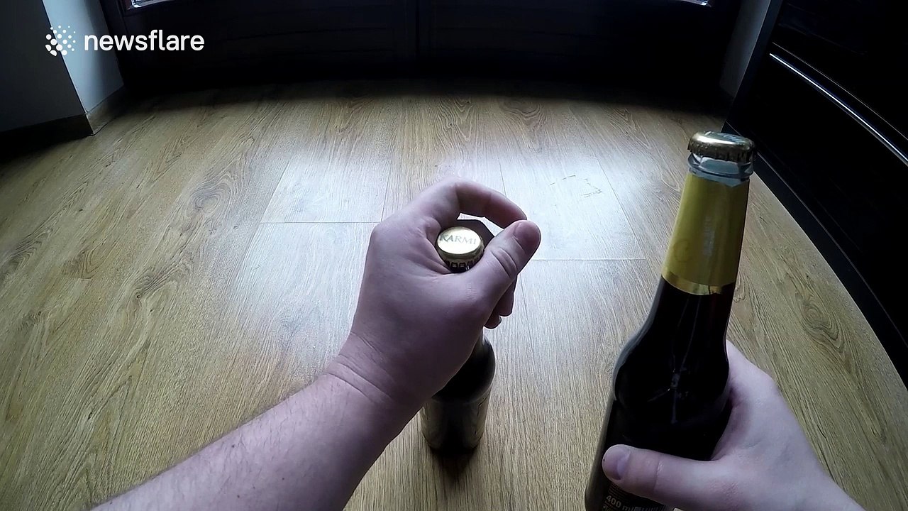 How to open a beer bottle with another beer bottle video Dailymotion