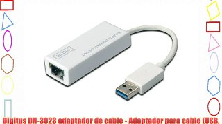 Digitus DN-3023 adaptador de cable - Adaptador para cable (USB RJ-45 Macho/hembra Color blanco
