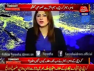 Tonight With Fereeha - Exclusive Interview of Nominated Mayor of Karachi Waseem Akhtar (Full Program)