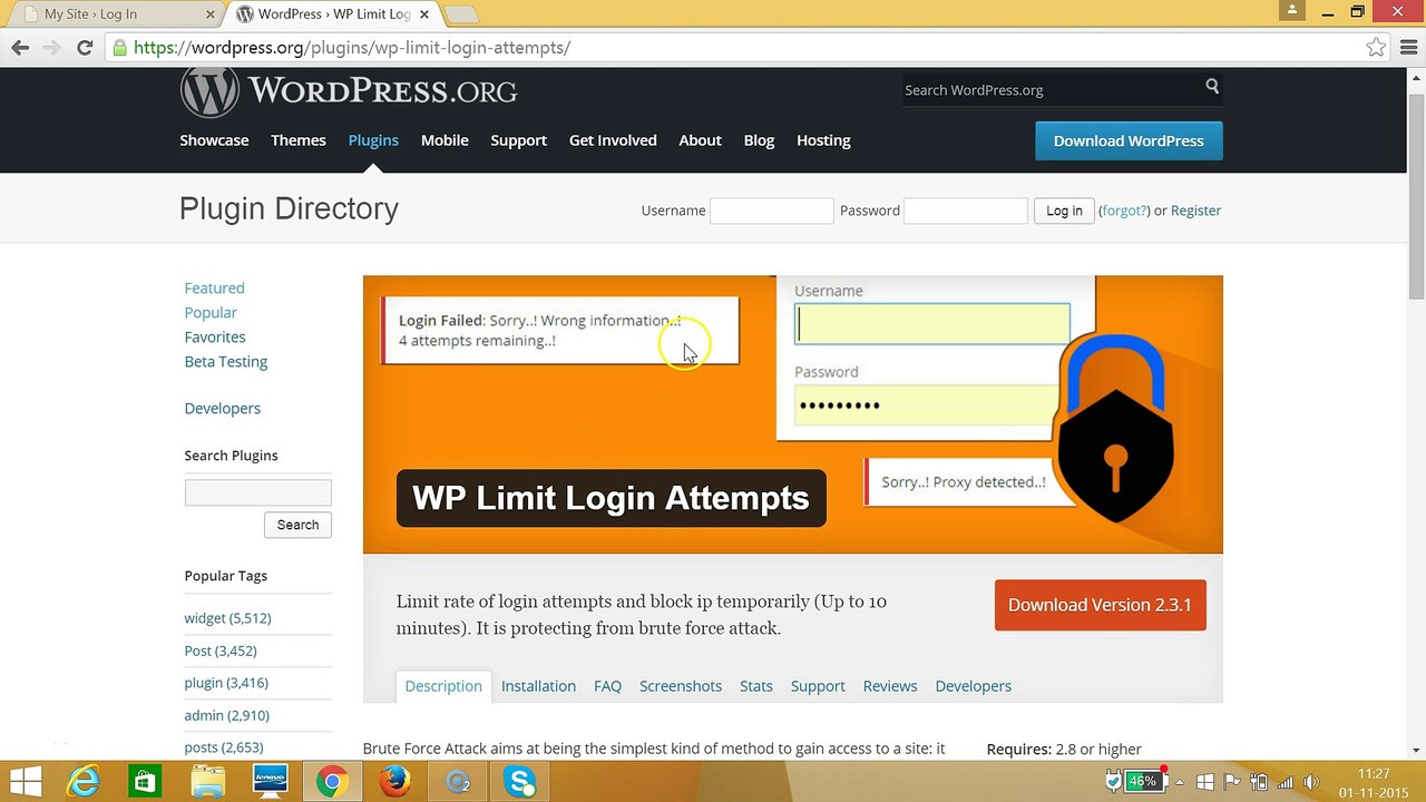 How to Secure Your wordpress Website using WP Limit Login Attempts Plugin?