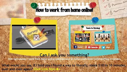 How to work from home online|paid surveys at home!