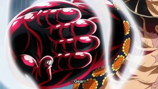 Luffy vs Doflamingo. GEAR 4 (FOURTH) KONG GUN! One Piece 726 [HD] Eng Sub