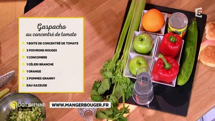 La recette anti-gaspi : le gaspacho au concentré de tomates