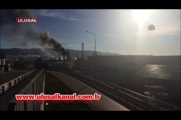 Tüpraş rafinesinde yangın