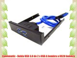 Cablematic - Bahia USB 3.0 de 2 x USB A hembra a HS20 hembra
