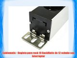Cablematic - Regleta para rack 19 RackMatic de 12 schuko con interruptor