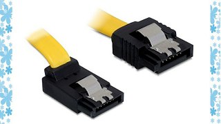 DeLock - Cable SATA (6 Gbps met?lico) amarillo 01m
