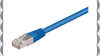 Goobay  - Cable de red FTP (cat. 5e 2 conectores macho RJ45 apantallado) azul 15 m