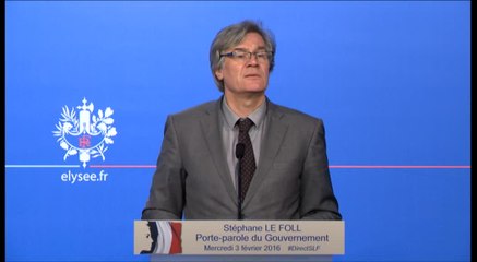 Compte rendu du Conseil des ministres du 3 février 2016