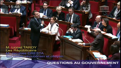 Réponse d'Emmanuel Macron lors du QAG concernant les décrets de la loi Macron