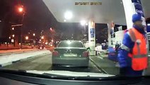RUSSIAN DRIVER - Girl at a Gas Station