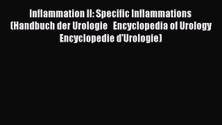 Inflammation II: Specific Inflammations (Handbuch der Urologie   Encyclopedia of Urology