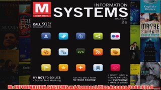 Download PDF  M INFORMATION SYSTEMS w Connect Plus Access Code Card FULL FREE