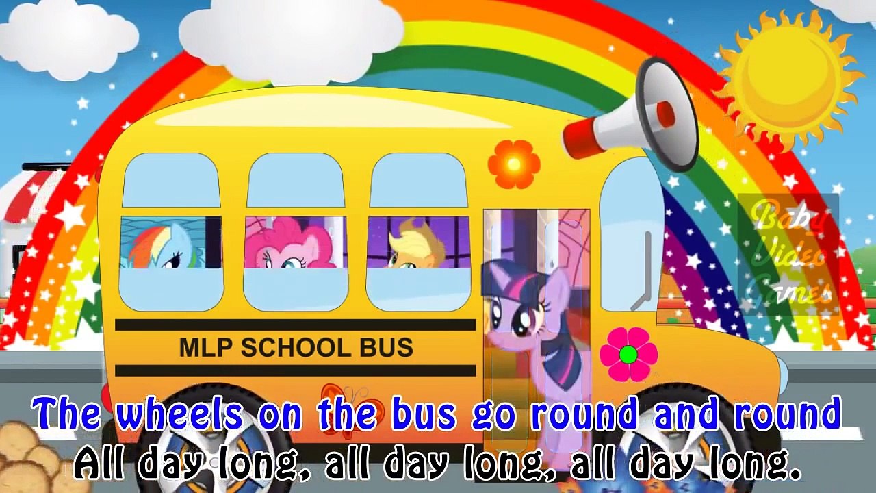 Kids Songs Wheels on the Bus My Little Pony MLP Nursery Rhymes Preschool Music