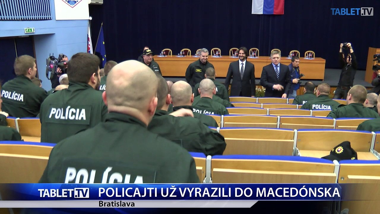 Na hranice v Slovinsku a Macedónsku vyslali 45 slovenských policajtov