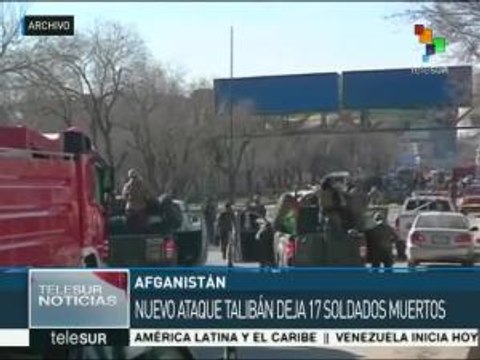Nuevo atentado talibán deja 17 soldados muertos en Afganistán