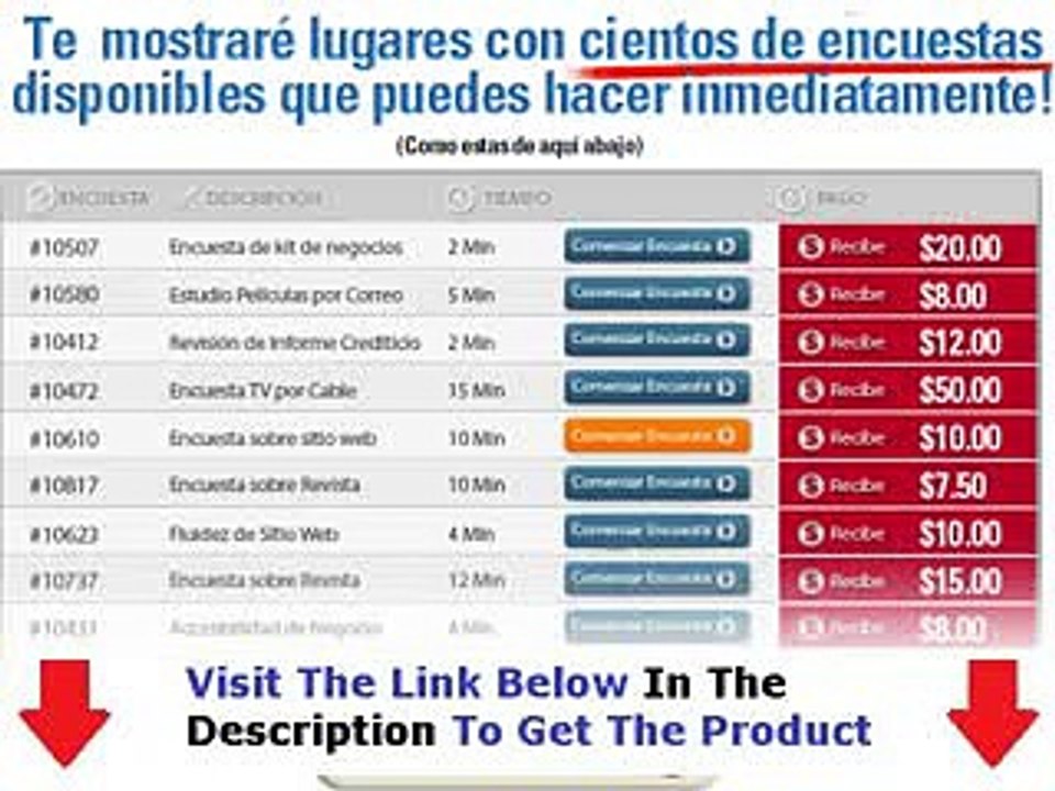 Ganando Dinero Por Encuestas  Bonus + Discount
