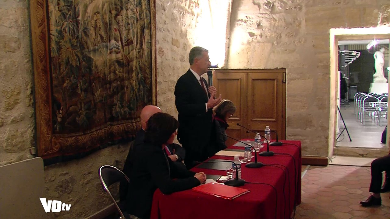 Hervé Gaymard en visite à Osny pour Juppé