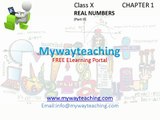 Math Class 10 Chapter 1 Part II-Real Numbers-Real numbers for class 10