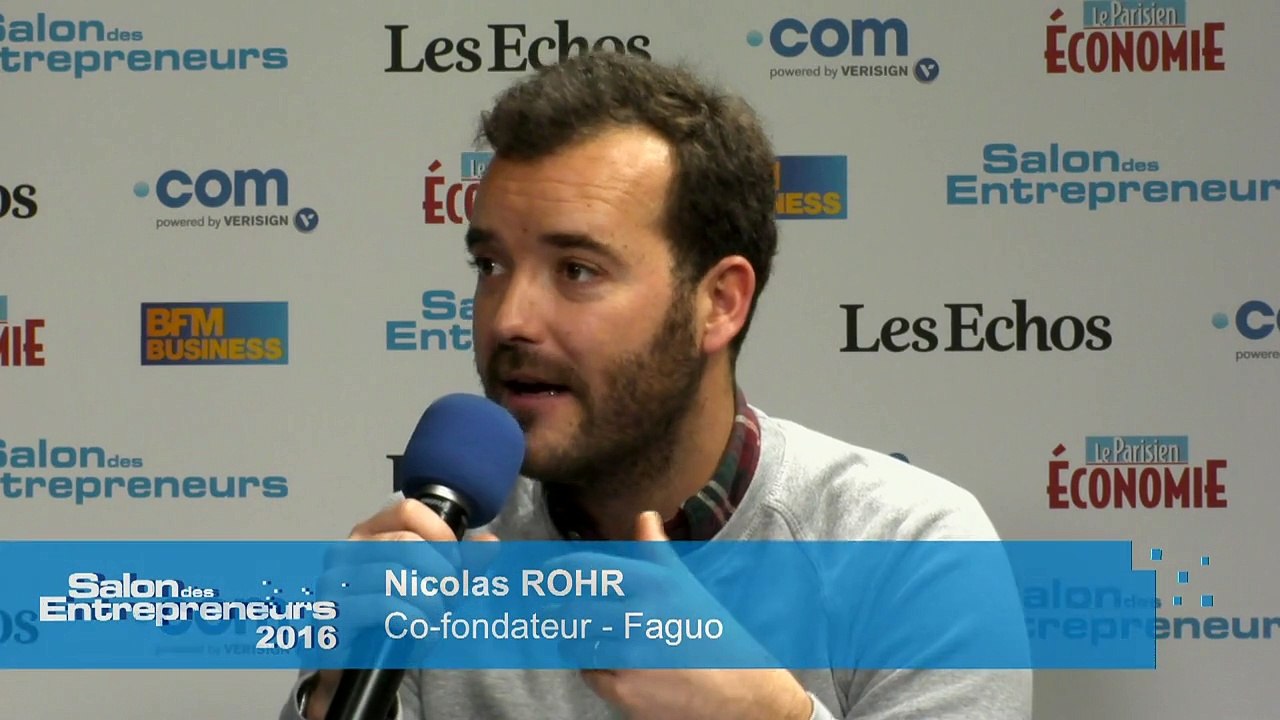 Salon des Entrepreneurs - Nicolas ROHR, Co-fondateur - Faguo