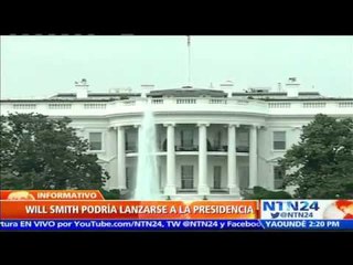 ¡Otro famoso a la lista! El actor Will Smith podría aspirar a la presidencia de EE.UU.