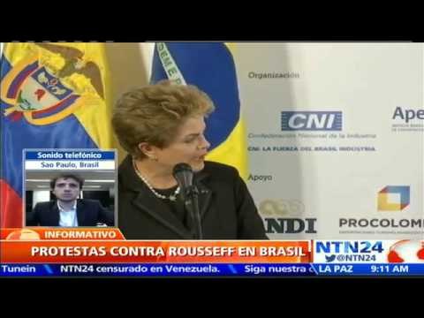 Nueva jornada de protesta en Brasil para pedir la destitución de Dilma Rousseff