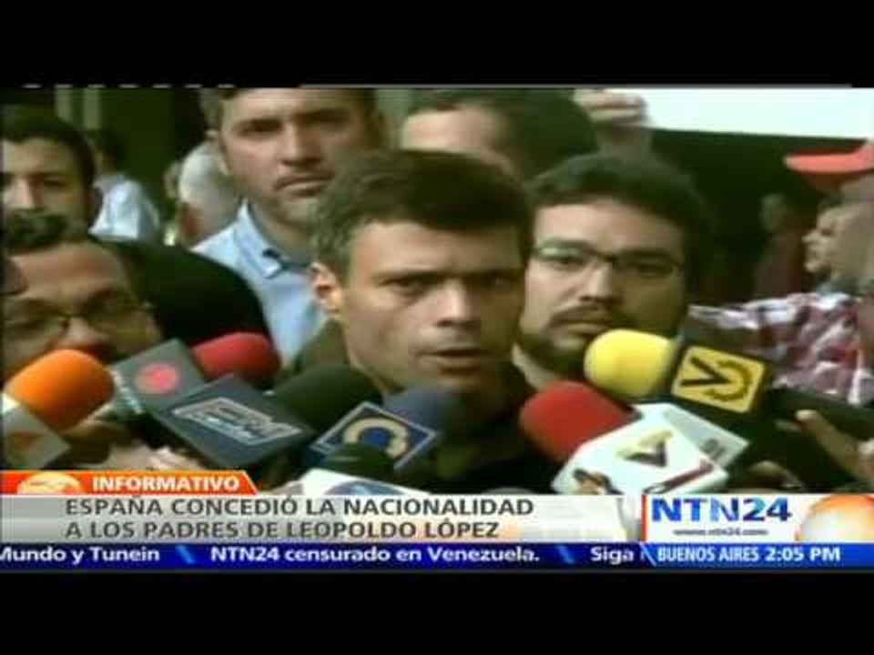 Gobierno español concede nacionalidad a los padres del opositor venezolano Leopoldo López