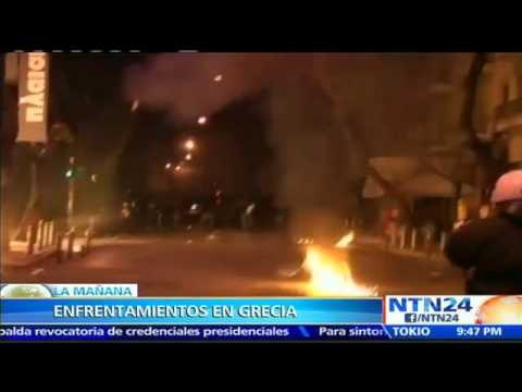 Al menos 18 personas detenidas durante enfrentamientos entre manifestantes y la Policía en Grecia