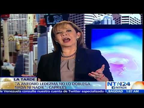 A Antonio Ledezma “no lo doblega nadie”: Mitzy Capriles a NTN24 tras aplazamiento de audiencia