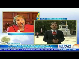 Bachelet recibe a Tabaré Vázquez y a Macri en ambiente de mejorar relaciones entre los gobiernos