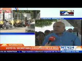 “Hoy gana el pueblo venezolano, hoy no habrá pueblo vencido”: Jesús Torrealba tras votar