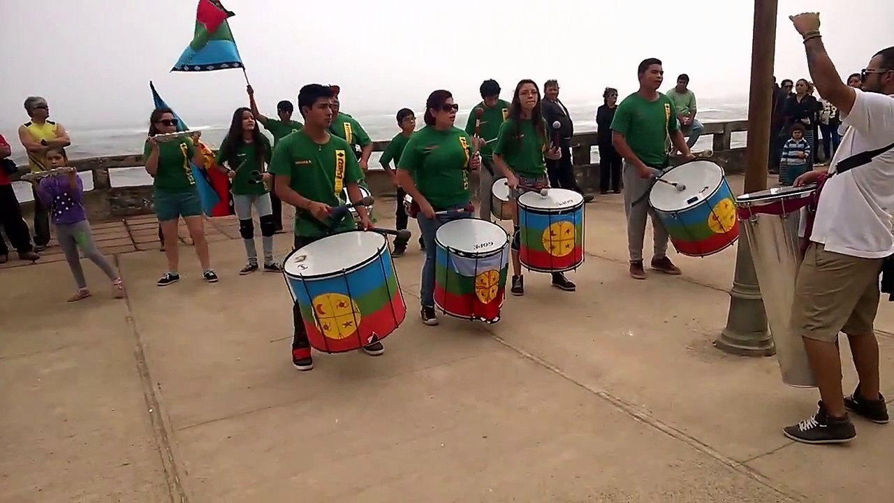 Batucada Admapu Batu en Duao 07-02-2014 parte 1
