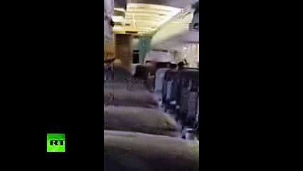 Chilling footage from INSIDE Somalian plane which suffered onboard explosion 2016
