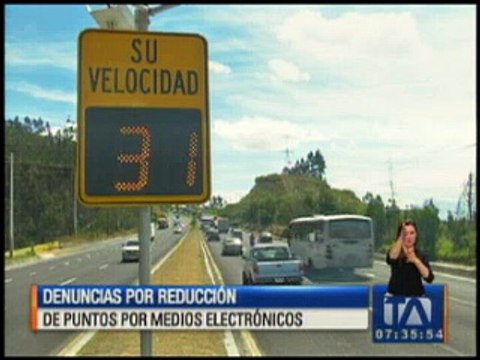 Denuncias por reducción de puntos por medios electrónicos