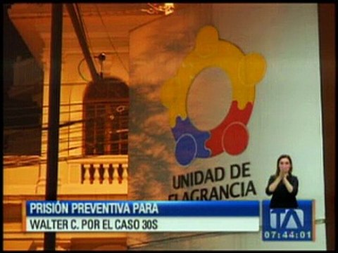 Dictan prisión preventiva para Walter C. por el caso 30S