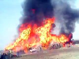 Pakistani security forces burning the houses of Baloch civilians in sui town of Dera Bugti.