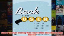 Download PDF  Back to the User Creating UserFocused Web Sites Voices New Riders FULL FREE