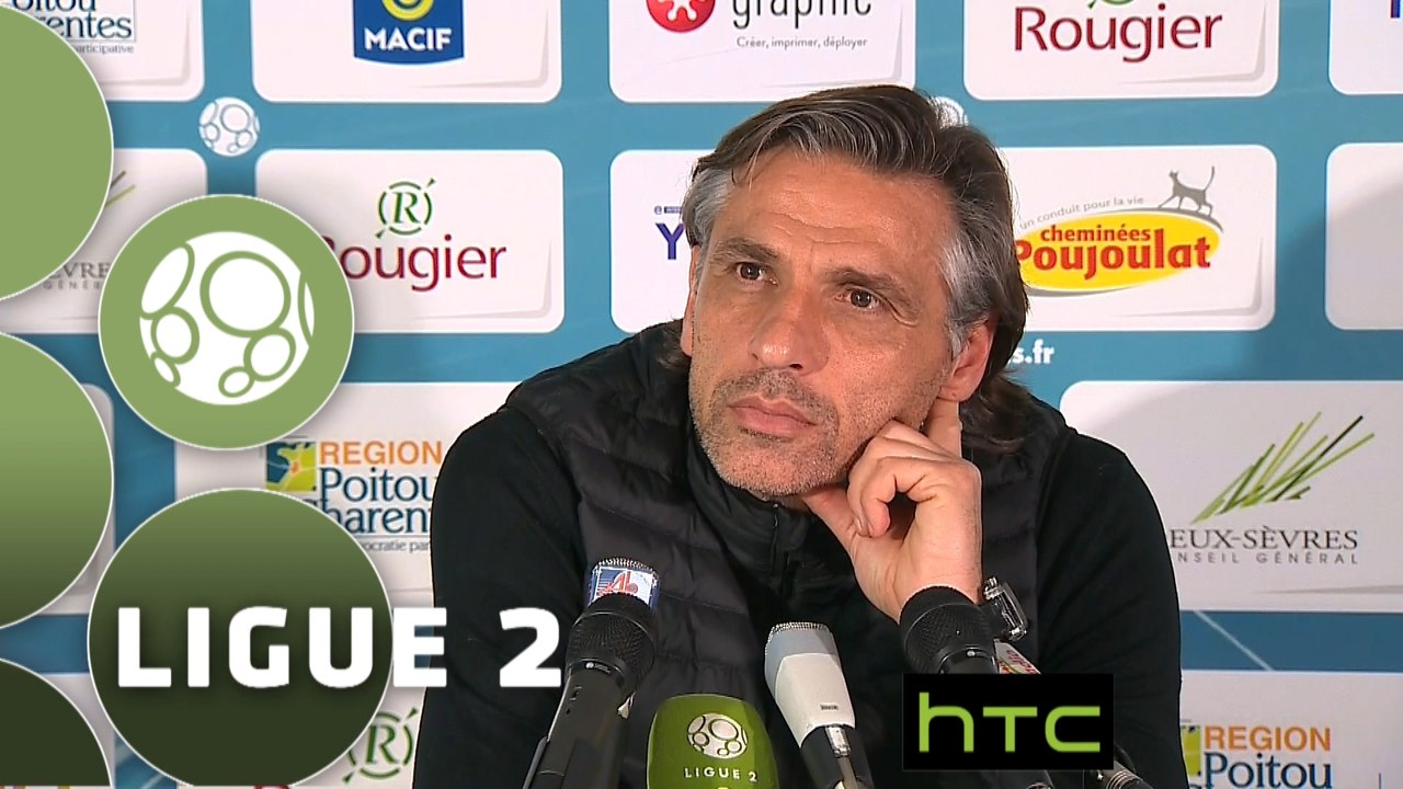 Conférence de presse Chamois Niortais - AS Nancy Lorraine (0-0) : Régis BROUARD (CNFC) - Pablo  CORREA (ASNL) - 2015/2016