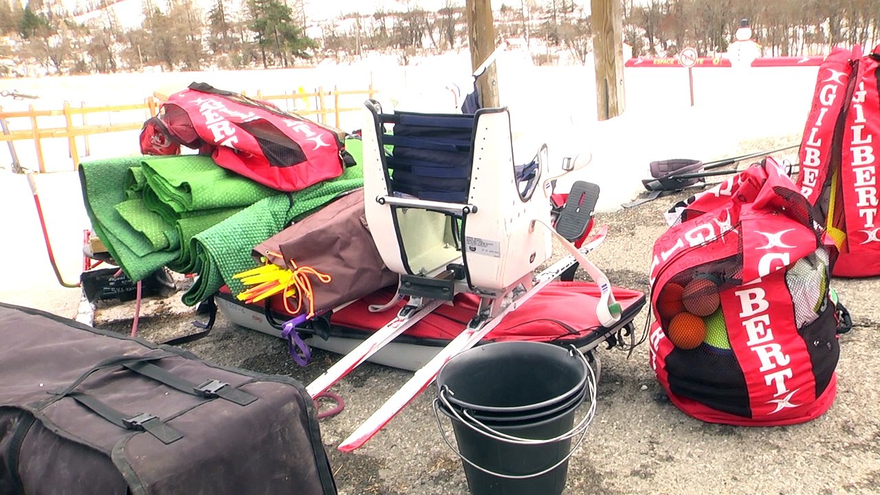 DICI TV - Du ski pour les handicapés à Larche, un moment de joie