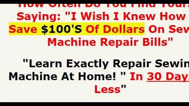 How To Repair Your Sewing Machine??? Learn Exactly Repair Sewing Machine At Home! In 30 Days