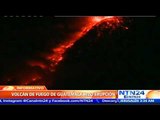 Volcán de Fuego en Guatemala continúa en erupción con constantes explosiones