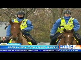 París blindada: Comienza la Cumbre del Clima en la capital francesa bajo medidas de seguridad