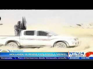 Hollande recibirá a Merkel en París como parte de su gira para formar una coalición contra ISIS