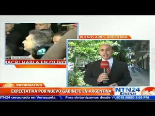 Expectativa en Argentina por anuncio del gabinete que liderará Mauricio Macri durante su Gobierno